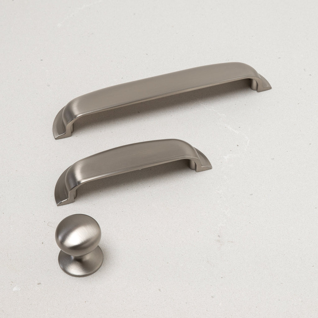 Handle Supply Co. Momo New Hamptons Nickel Cup Pull Handle and Knob collection