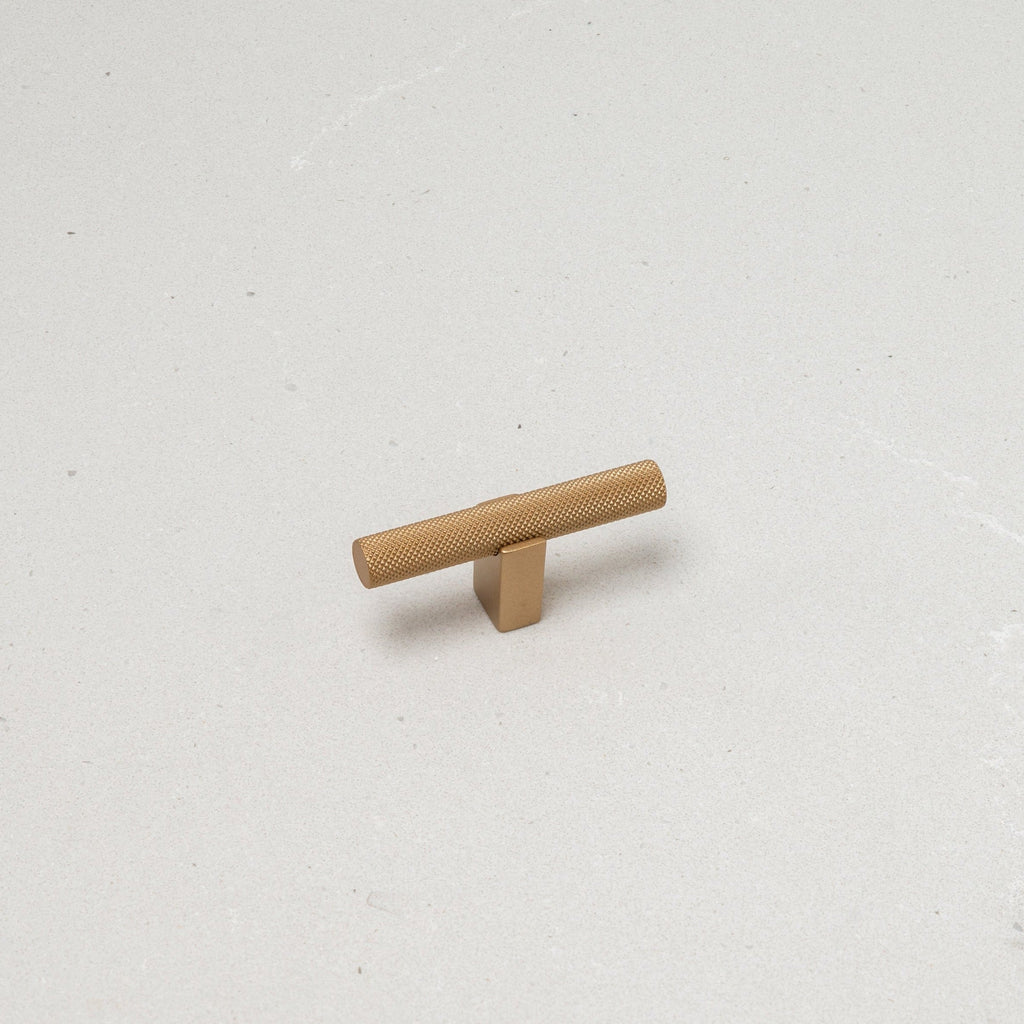 Handle Supply Co. | Arezzo Brushed Brass T Pull Knob